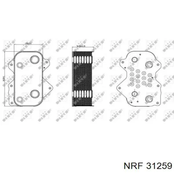 31259 NRF radiador de aceite