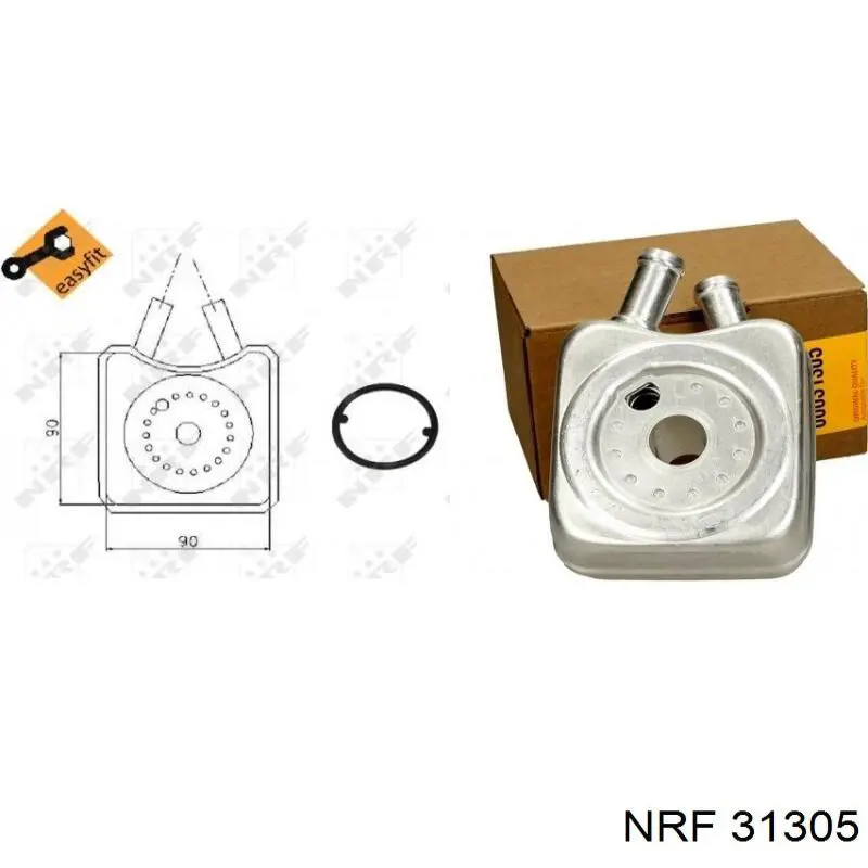 Radiador de aceite debajo del filtro Cautex 462419