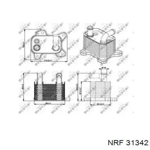 Comprar 31342 NRF Radiador de refrigeración de la transmisión