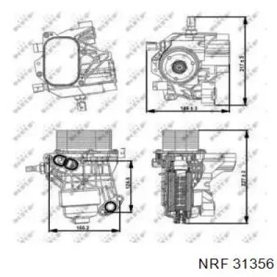 31356 NRF Portafiltro de aceite