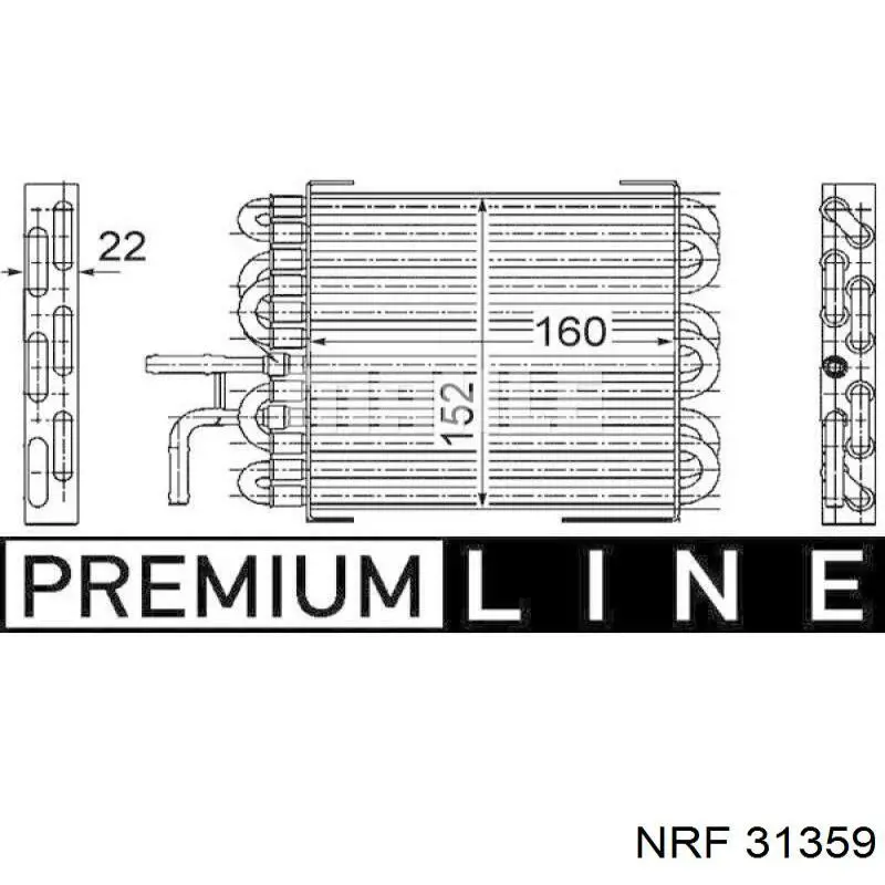 31359 NRF radiador, refrigeración del motor adicional