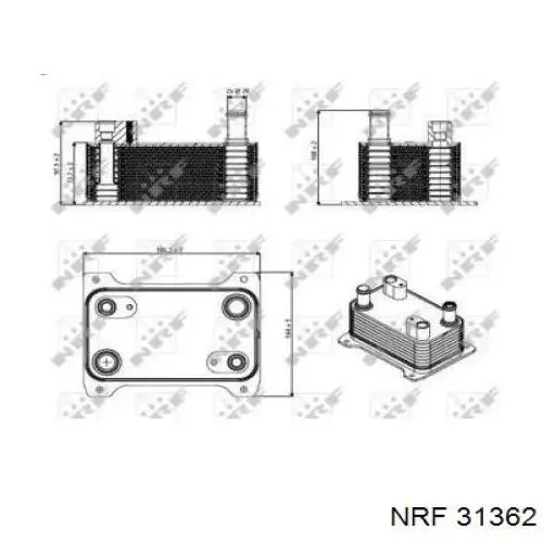 31362 NRF radiador enfriador de la transmision/caja de cambios