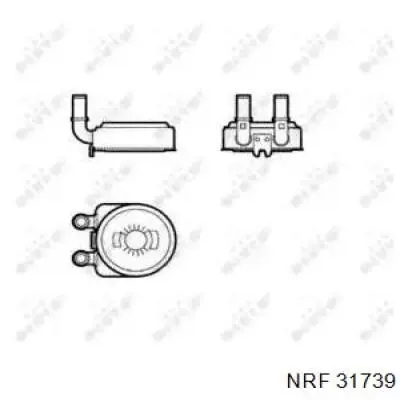 31739 NRF radiador de aceite, bajo de filtro