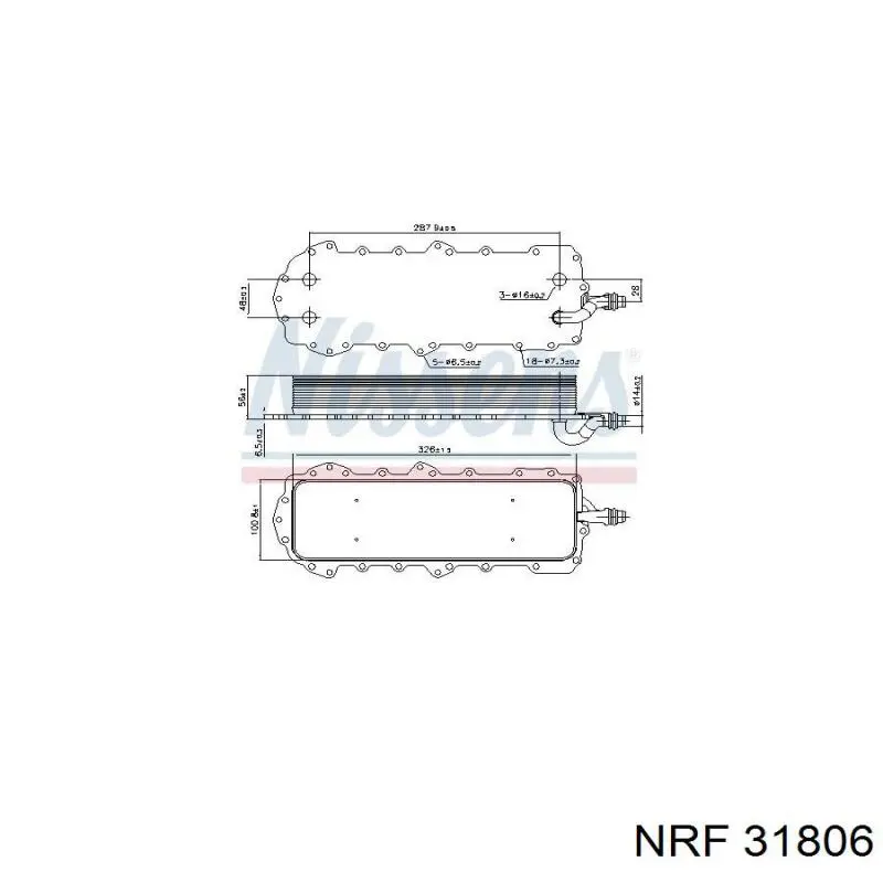 Radiador de aceite NRF 31806 precio, desde 112,06 EUR