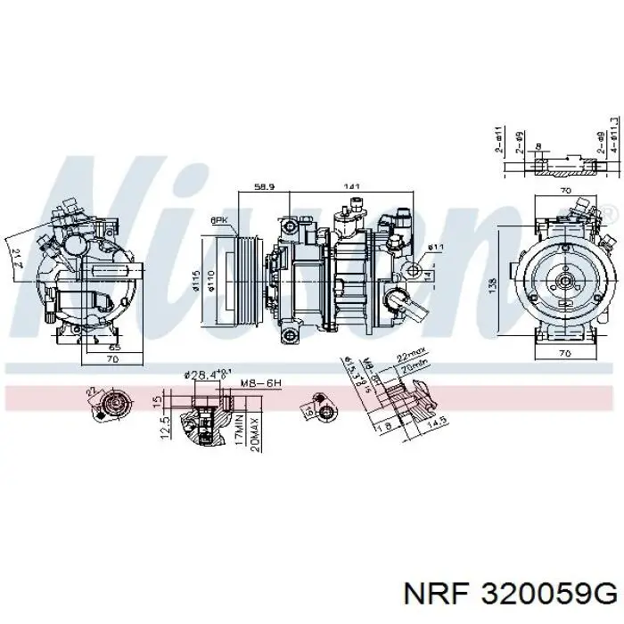 Compresor ac Porsche 9A781680300 precio, desde 158,27 EUR