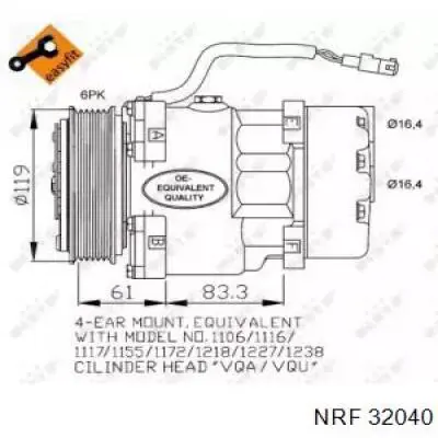 32040 NRF compresor de aire acondicionado