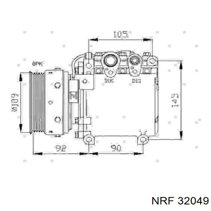 32049 NRF compresor de aire acondicionado