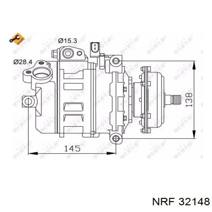 930.30072 Frig AIR compresor de aire acondicionado