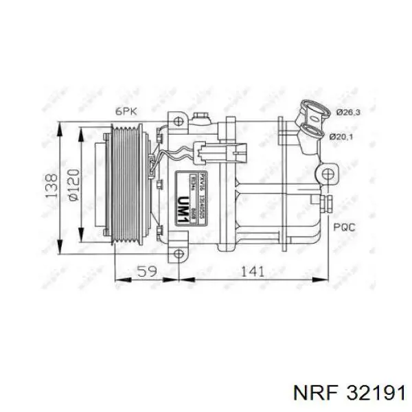 Comprar 32191 NRF Compresor de aire acondicionado coche