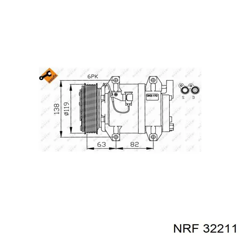 Comprar 32211 NRF Compresor de aire acondicionado coche