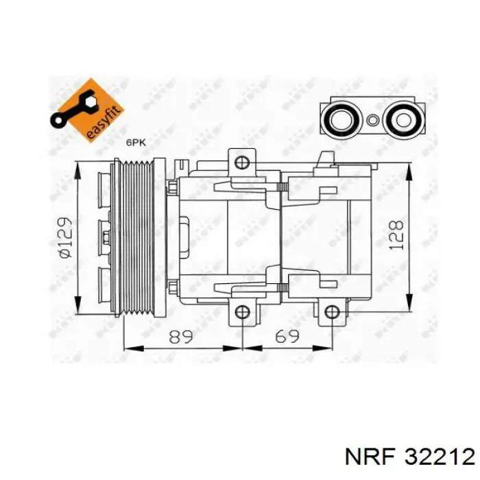 Compresor de aire acondicionado Jaguar X-type CF1