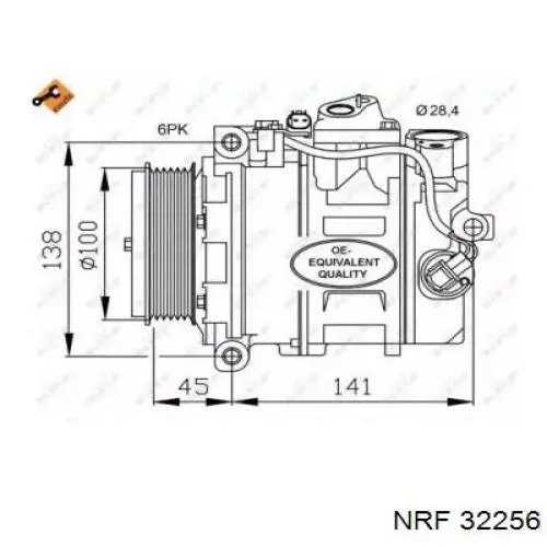 Compresor ac NRF 32256 precio, desde 294,47 EUR