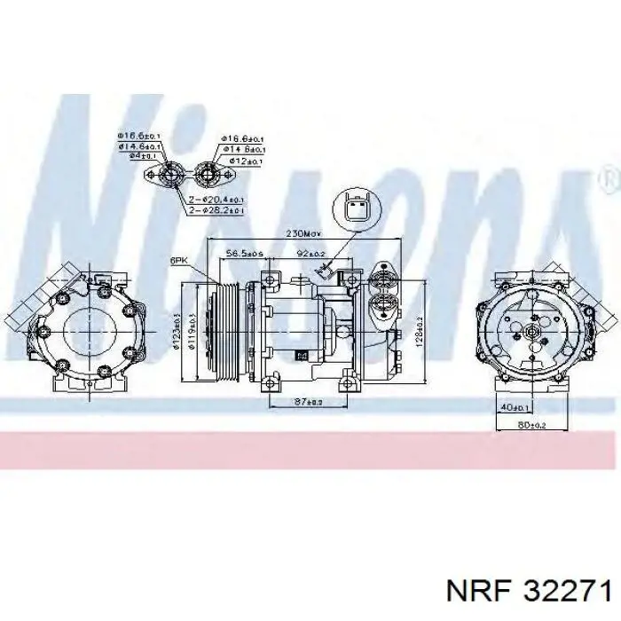 32271 NRF compresor de aire acondicionado
