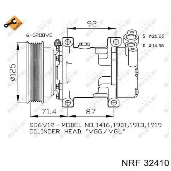 ACP549 Lucas Compresor climatizador