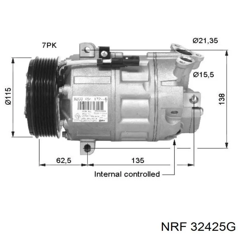 KTT040197 Nissan compresor de aire acondicionado