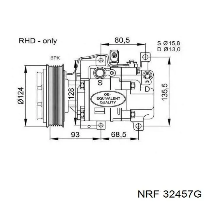 Compresor de ac NRF 32457G