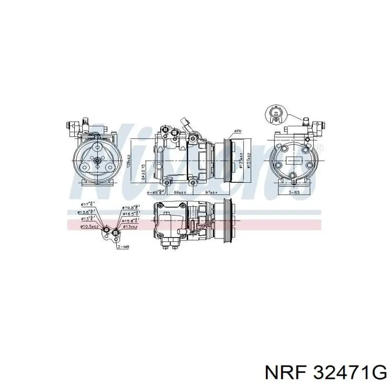 Compresor de aire acondicionado Hyundai Accent 1