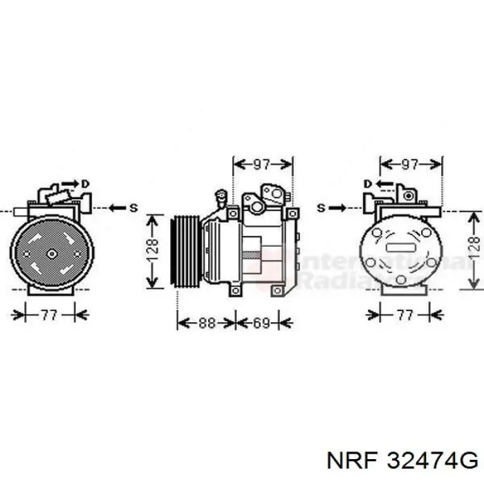 32474G NRF compresor de aire acondicionado