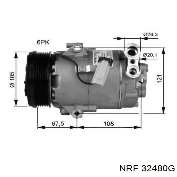 93169379 Peugeot/Citroen compresor de aire acondicionado