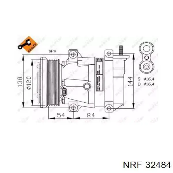 Compresor de ac Eaclima 20B0155A