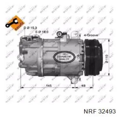 32493 NRF compresor de aire acondicionado