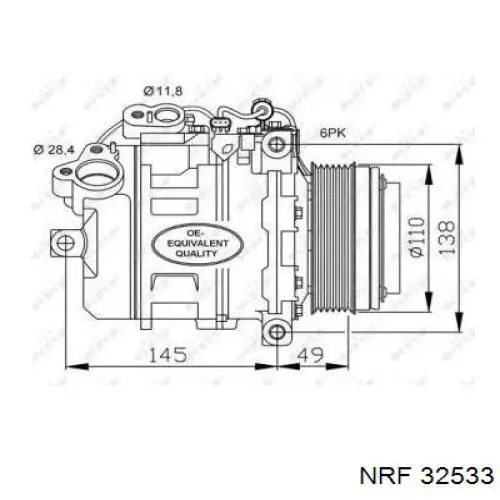 Compresor ac NRF 32533 precio, desde 287,27 EUR