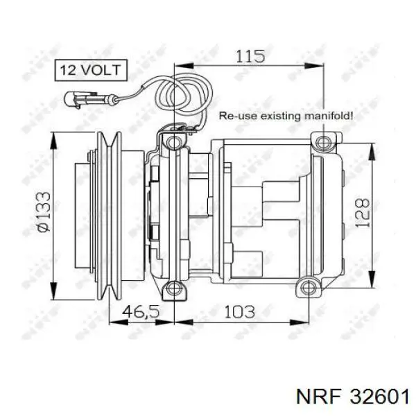 89355 Nissens compresor de aire acondicionado