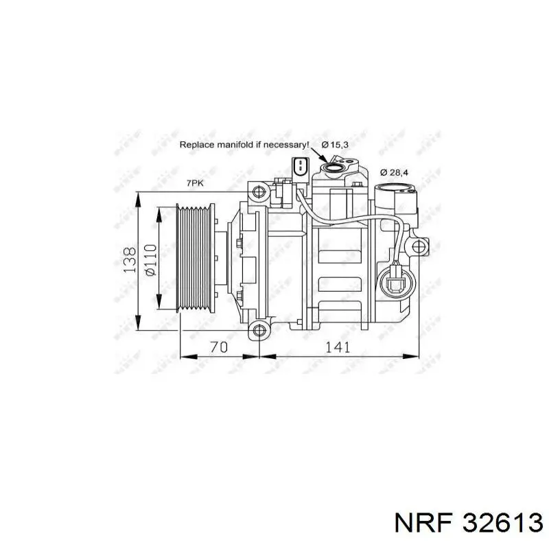 32613 NRF Compresor climatizador