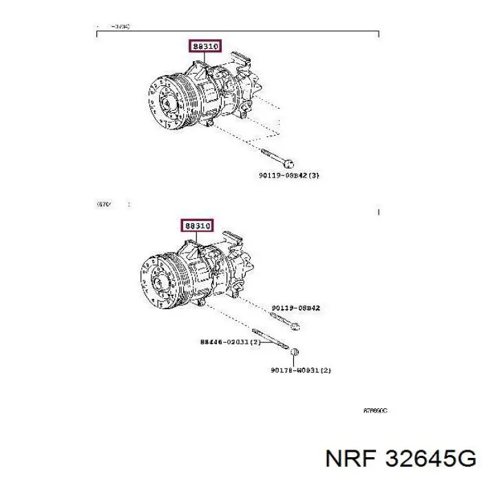 Comprar 4472600191 Toyota Compresor de aire acondicionado coche