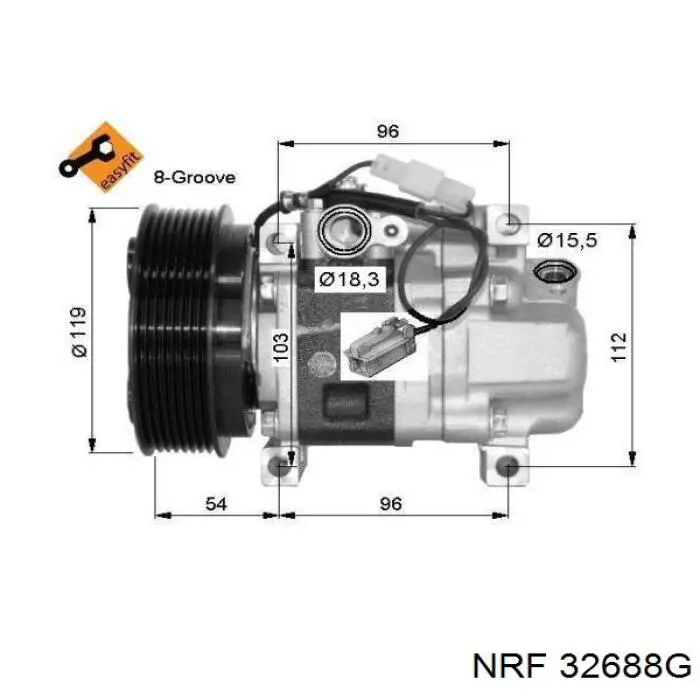 32688G NRF compresor de aire acondicionado