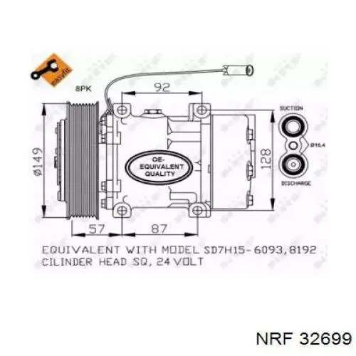 Compresor de ac NRF 32699