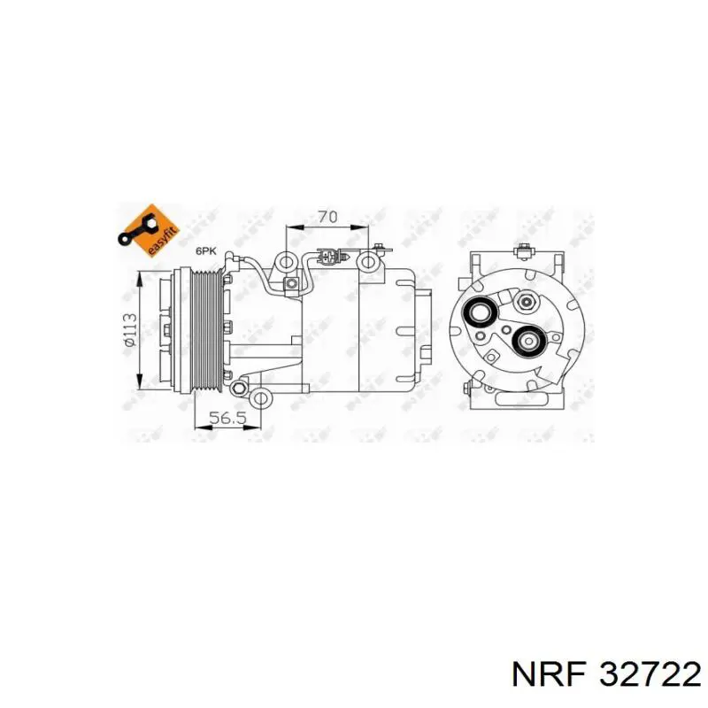 Compresor ac NRF 32722 precio, desde 286,15 EUR