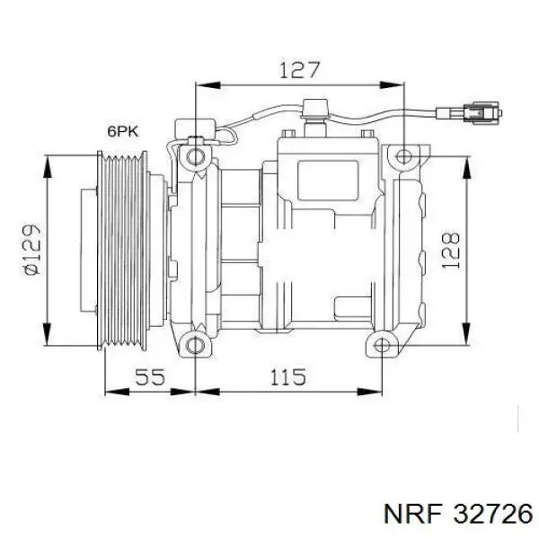 Compresor de ac NRF 32726
