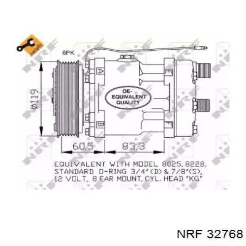 32768 NRF compresor de aire acondicionado