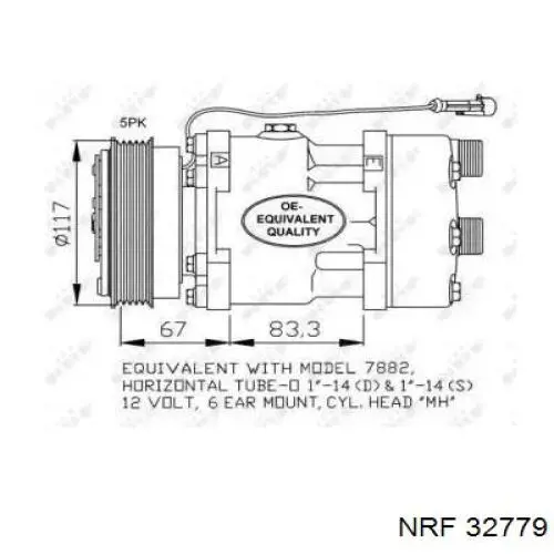 32779 NRF compresor de aire acondicionado