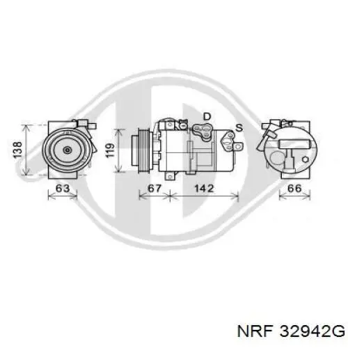 32942G NRF Compresor climatizador