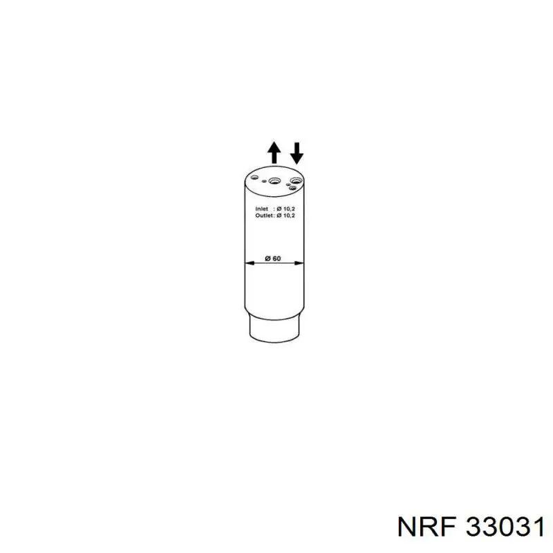 33031 NRF receptor-secador del aire acondicionado