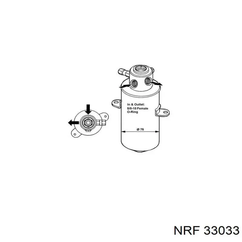 261535 Cargo receptor-secador del aire acondicionado