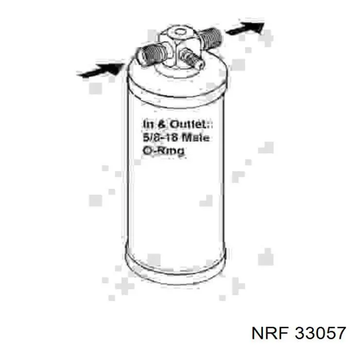 3712495M1 Massey Ferguson receptor-secador del aire acondicionado