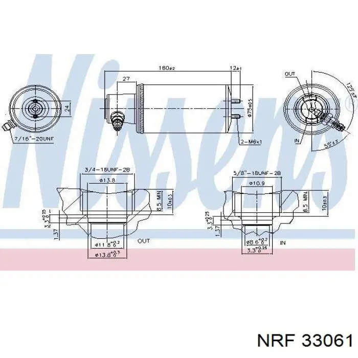 33061 NRF filtro deshidratador