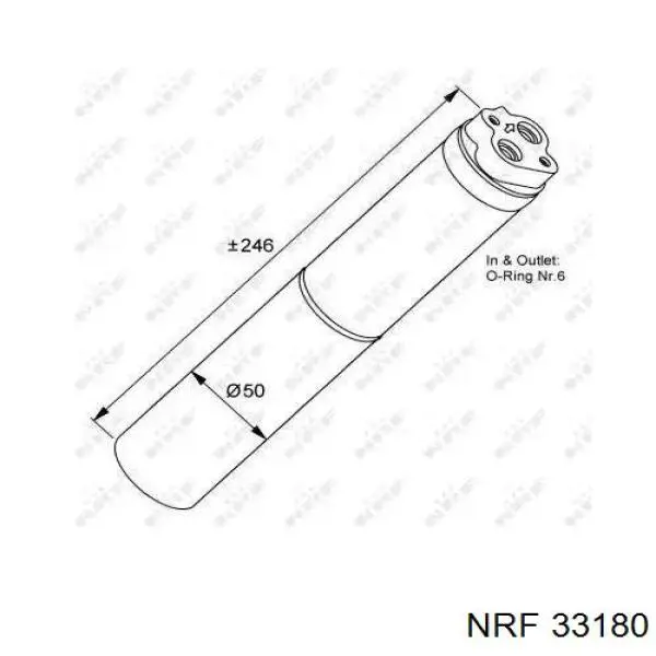 33180 NRF receptor-secador del aire acondicionado