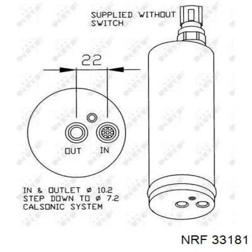 921316M070 Nissan filtro deshidratador