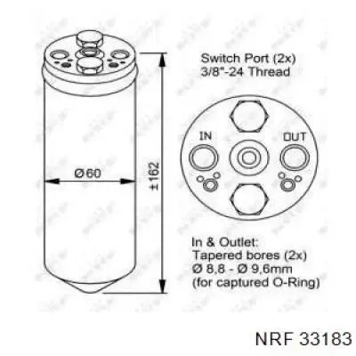 Filtro deshidratador aire acondicionado NRF 33183 precio, desde 34,07 EUR