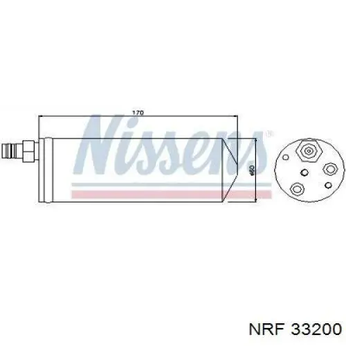 Receptor-secador del aire acondicionado NRF 33200