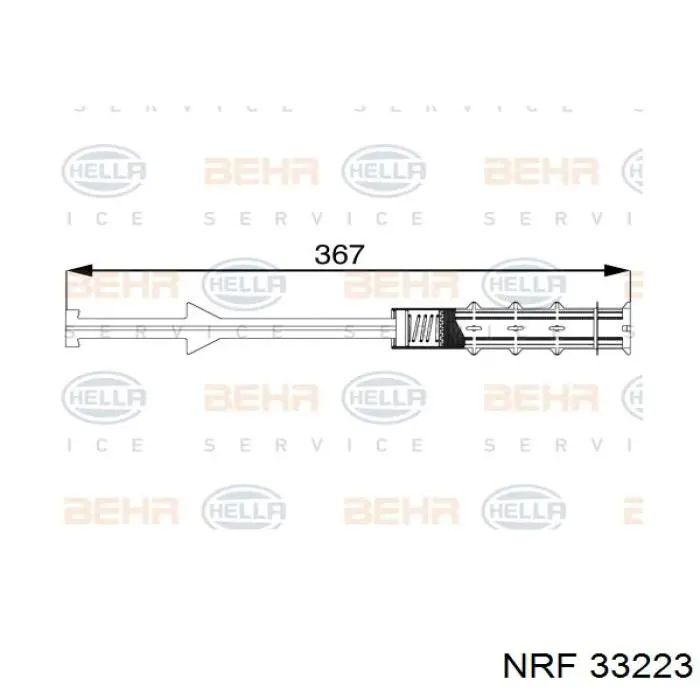 33223 NRF Filtro deshidratante aire acondicionado