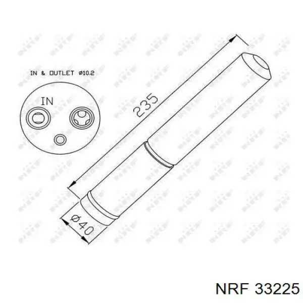 33225 NRF filtro deshidratador