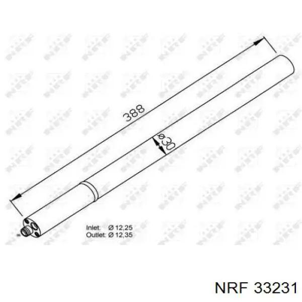 Comprar 33231 NRF Filtro secador de aire acondicionado