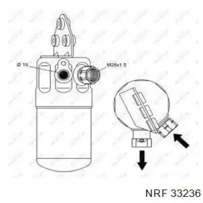 Comprar 33236 NRF Filtro secador de aire acondicionado