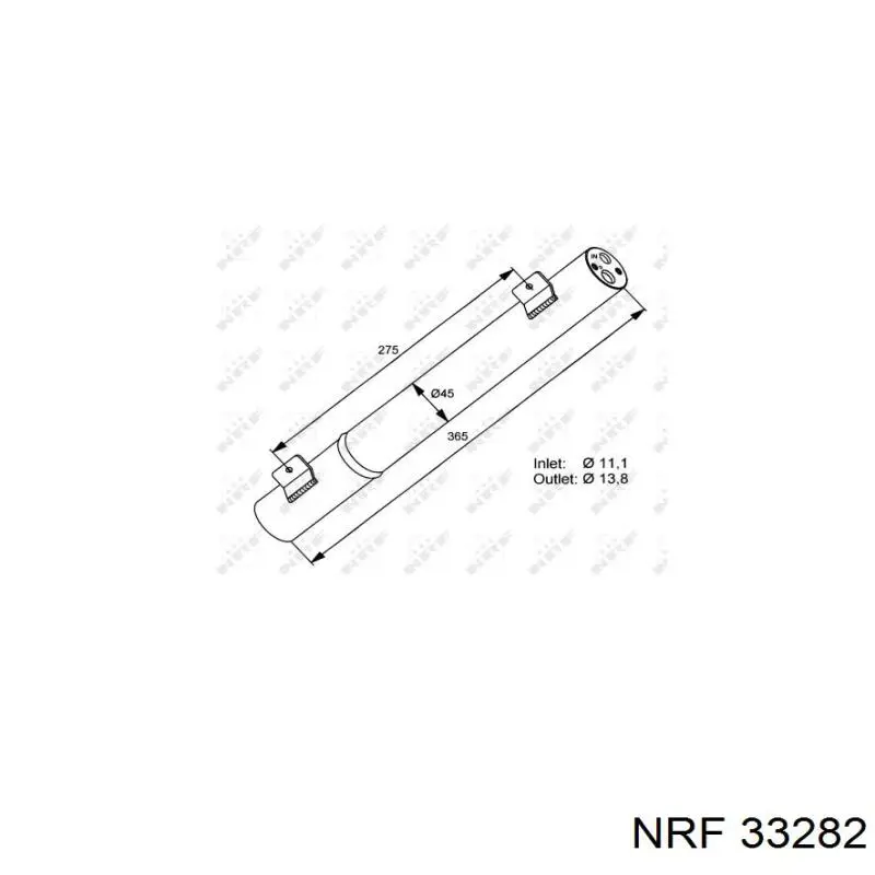 33282 NRF receptor-secador del aire acondicionado