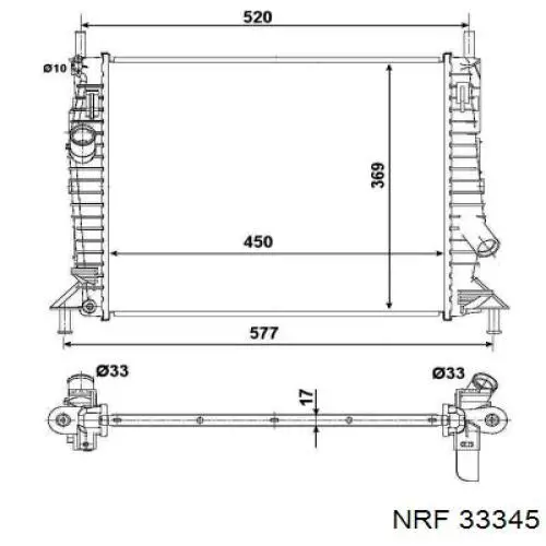 Filtro deshidratante NRF 33345